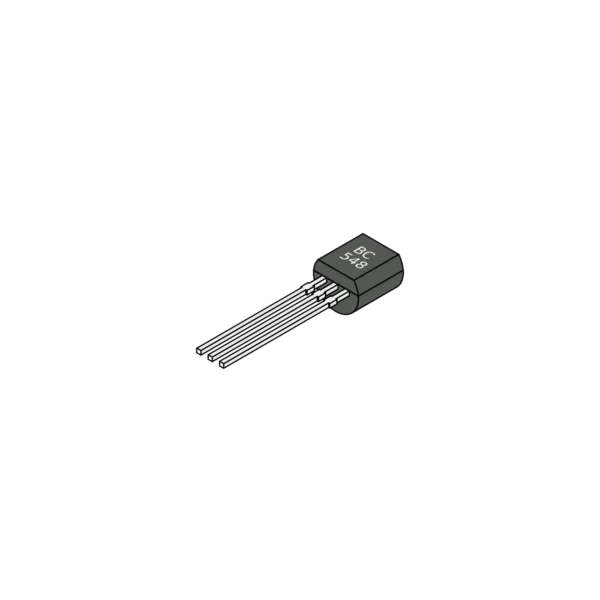 TRANSISTOR BC548/547 – TO92 (INSTALADO – S/ CHAFLAN)