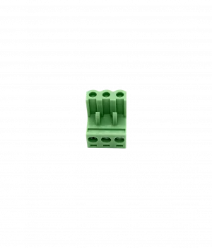 CONECTOR BORNERA 3 VIAS FEMEA FECHADO / ABERTO (BR8F-03 VERDE)